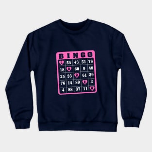 Vintage Bingo Lover Queen Love Bingo Crewneck Sweatshirt